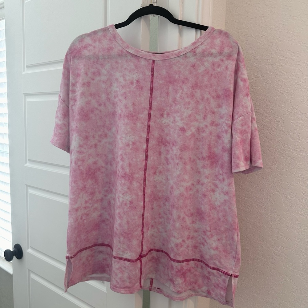 Pink Tie Die Tee